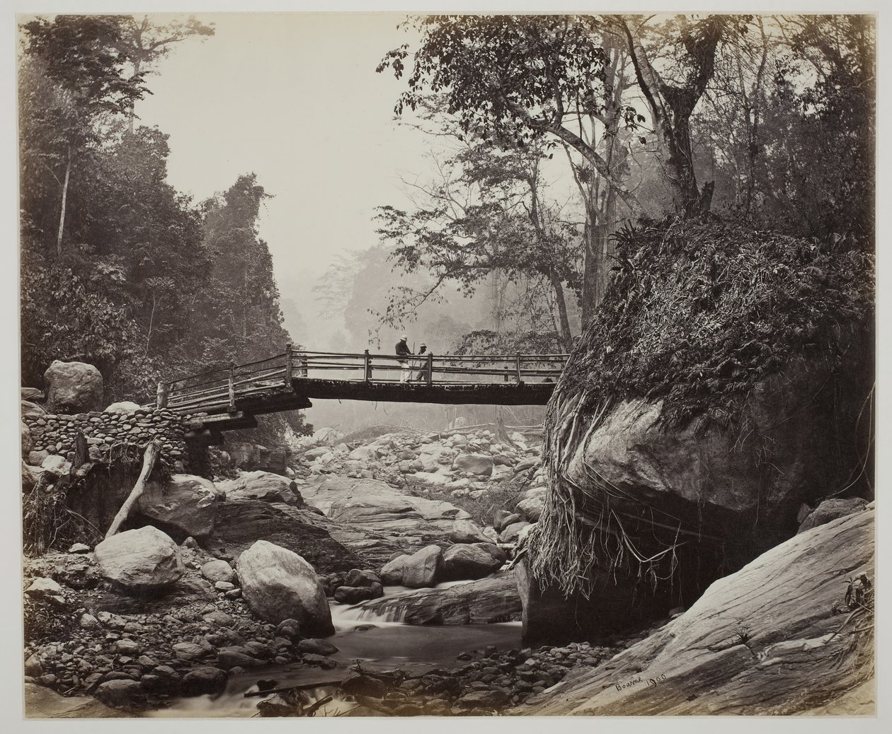 Bez tytułu [kładka na rzece], ok. 1930 r. 1865. autorstwa Samuel Bourne