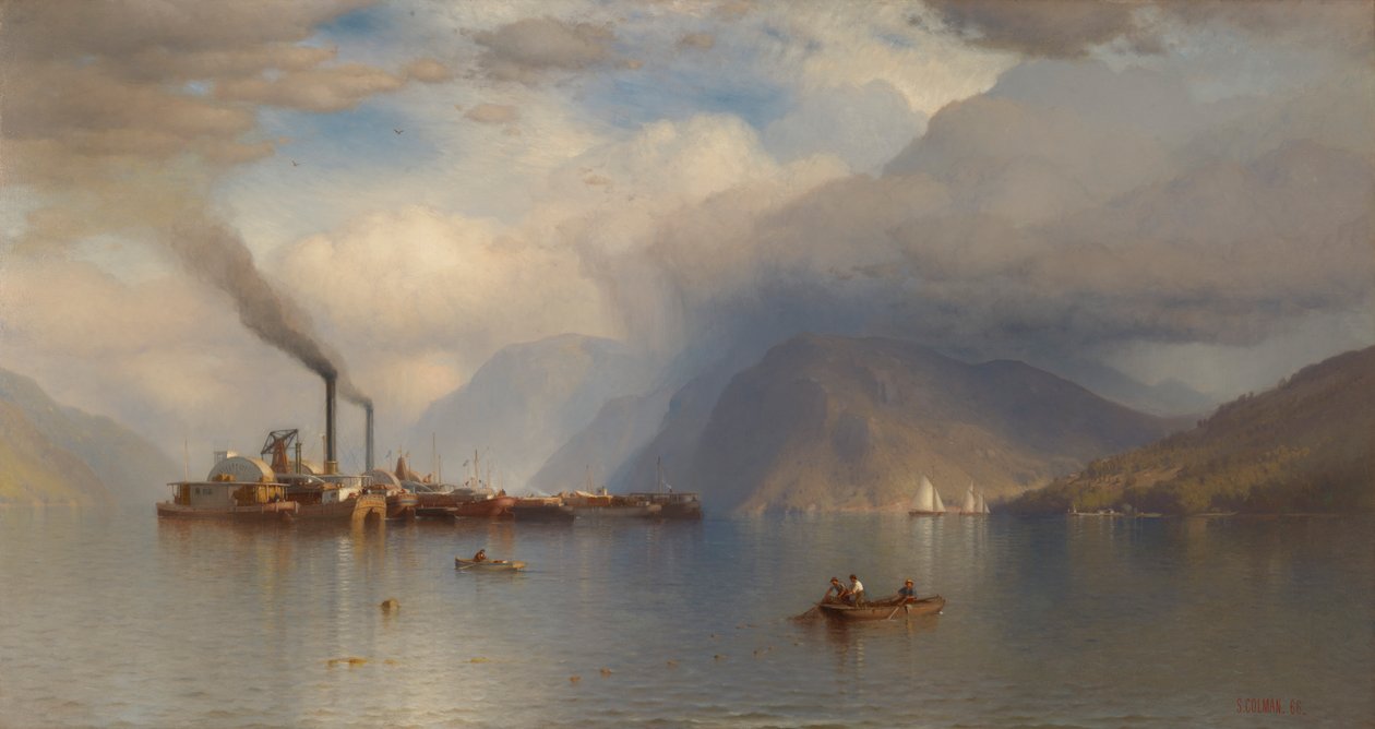Król burzy nad rzeką Hudson, 1866. autorstwa Samuel Colman