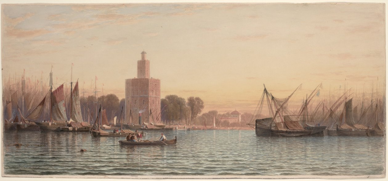 Port w Sewilli autorstwa Samuel Colman
