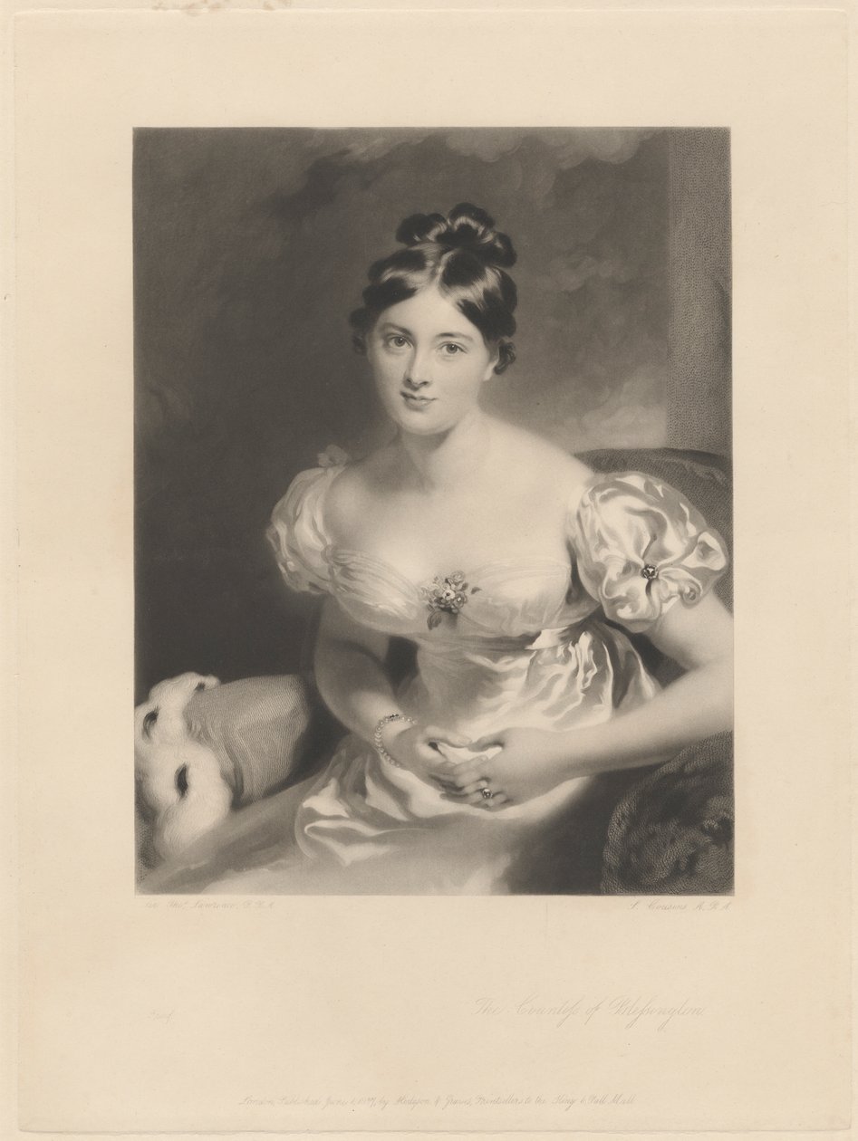Hrabina Blessington autorstwa Samuel Cousins
