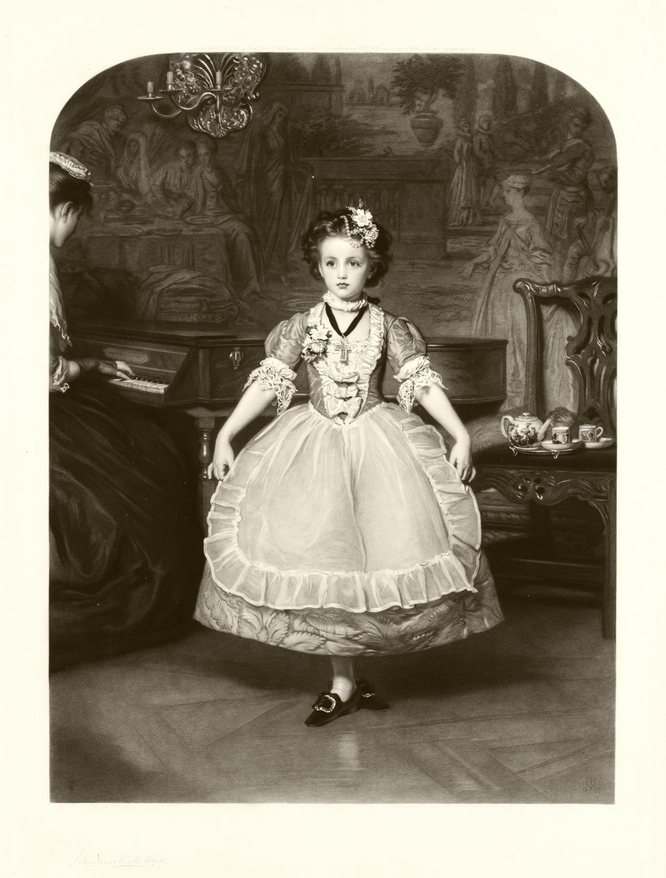 Menuet (mezzotinta) autorstwa Samuel Cousins