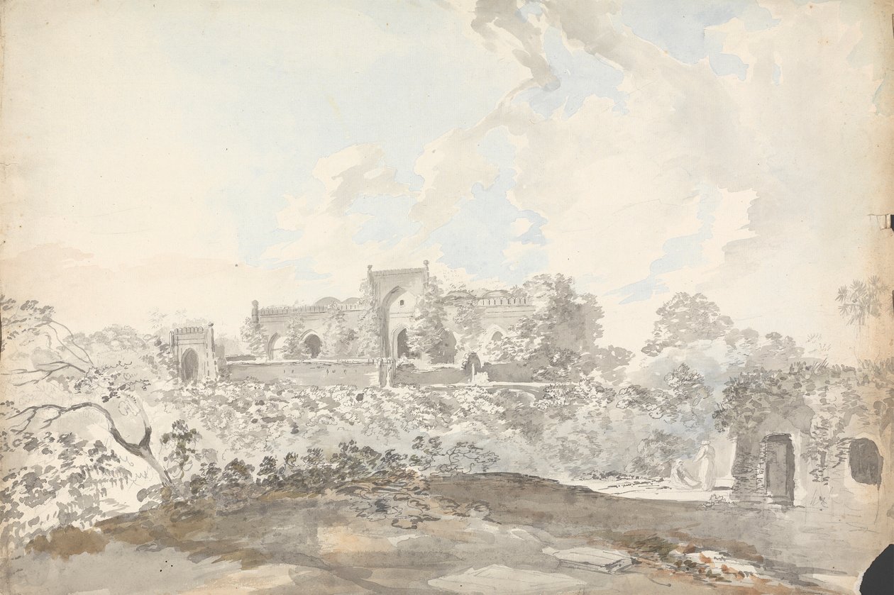 Stary Meczet w Rajmahal [Rajmahal] autorstwa Samuel Davis