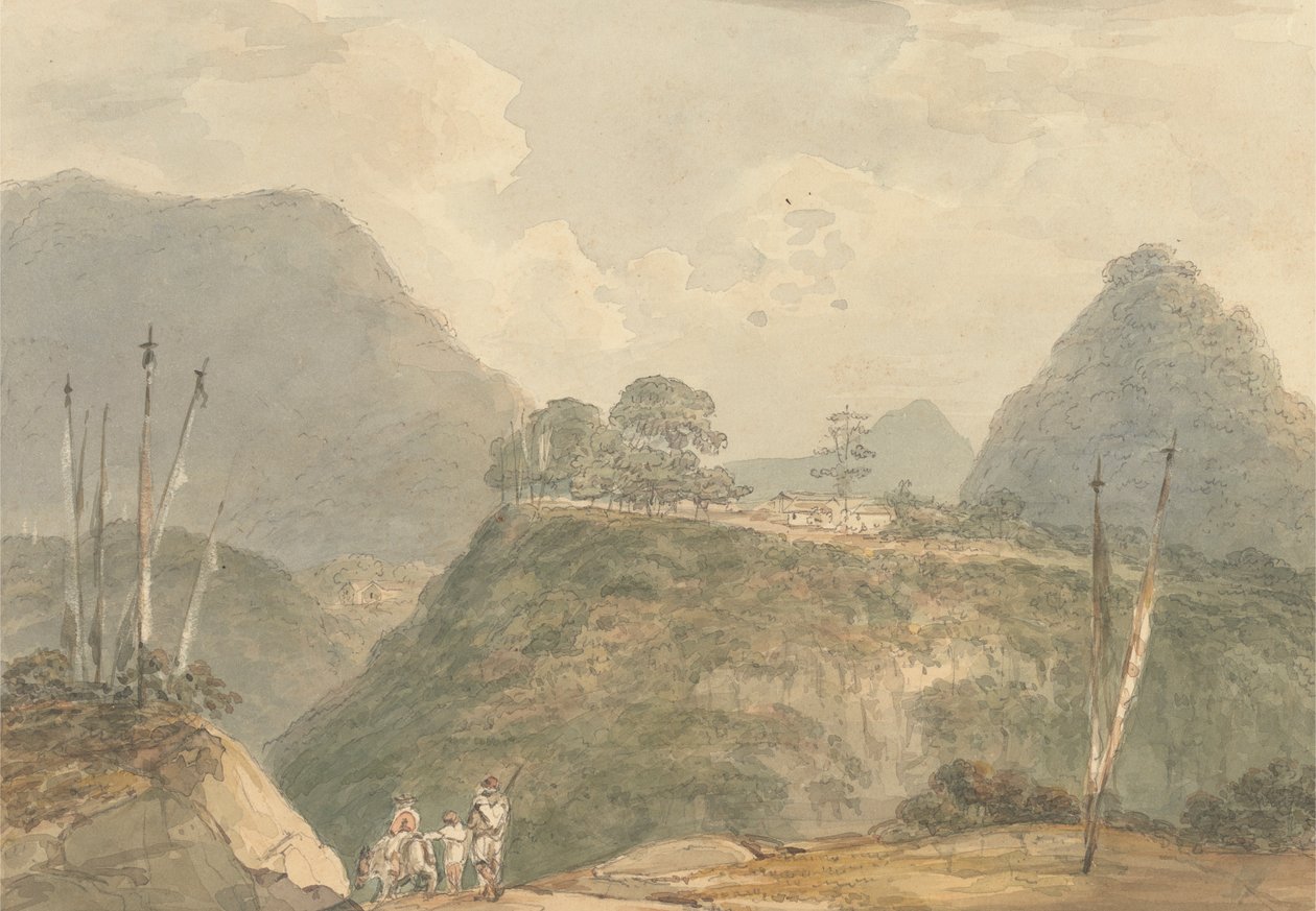 A Aldeia de Buxadaur [Buxa Duar] [Tibete]polonês autorstwa Samuel Davis