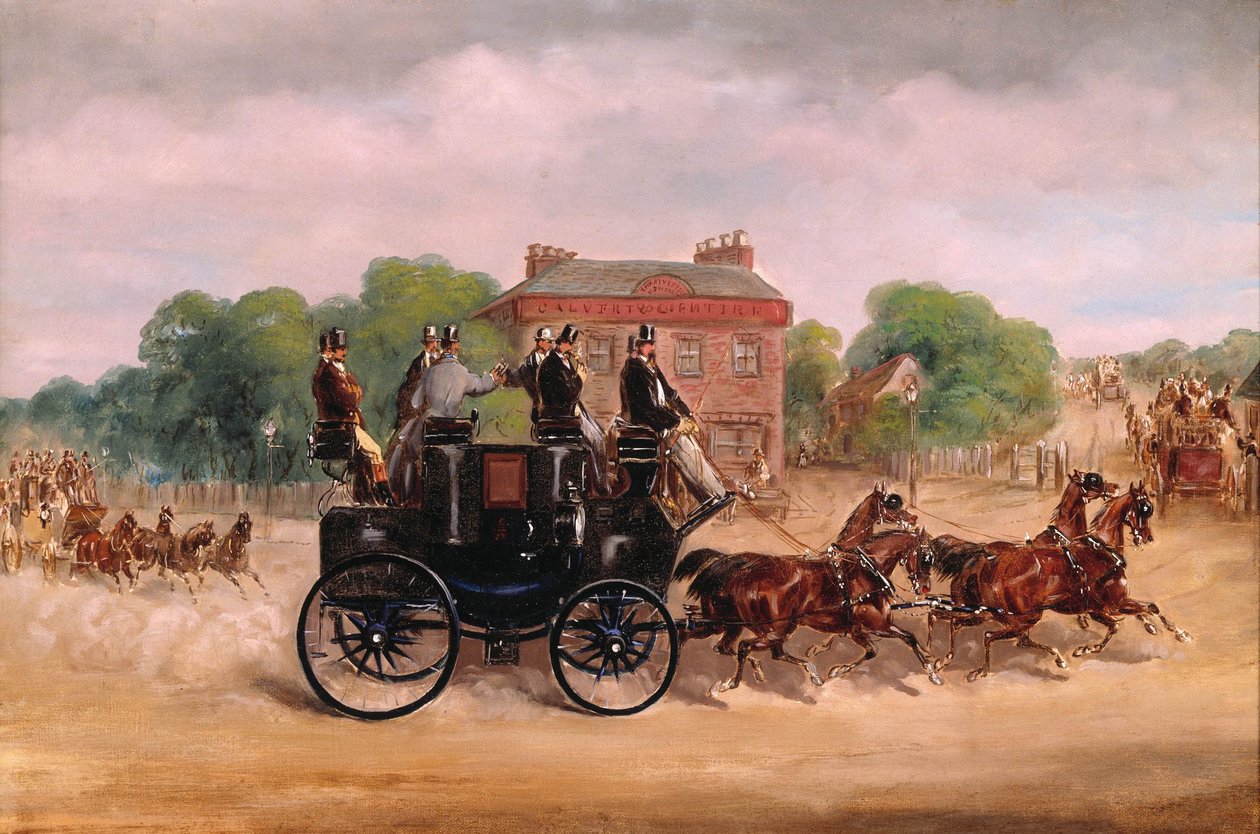 Drags of the Four-in-Hand Club. autorstwa Samuel Henry Alken