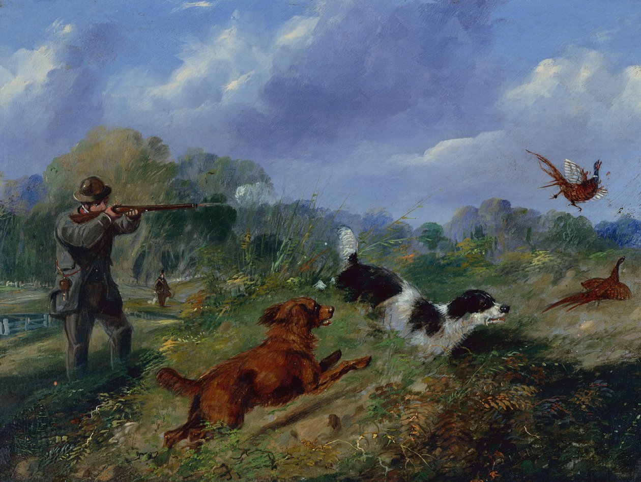 Strzelanie do bażantów (olej) autorstwa Samuel Henry Alken