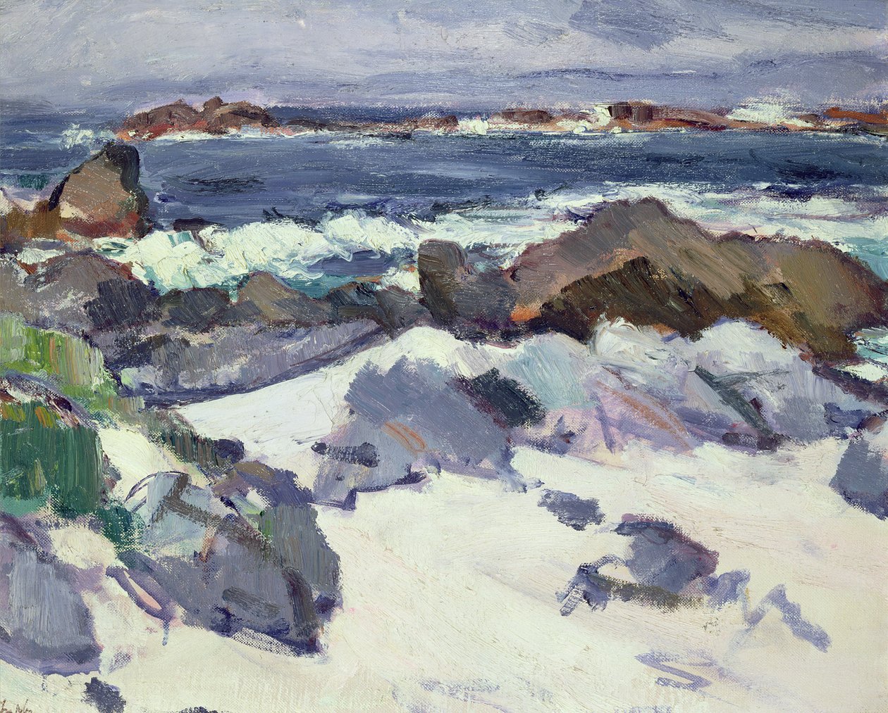 Skalisty brzeg, Iona autorstwa Samuel John Peploe