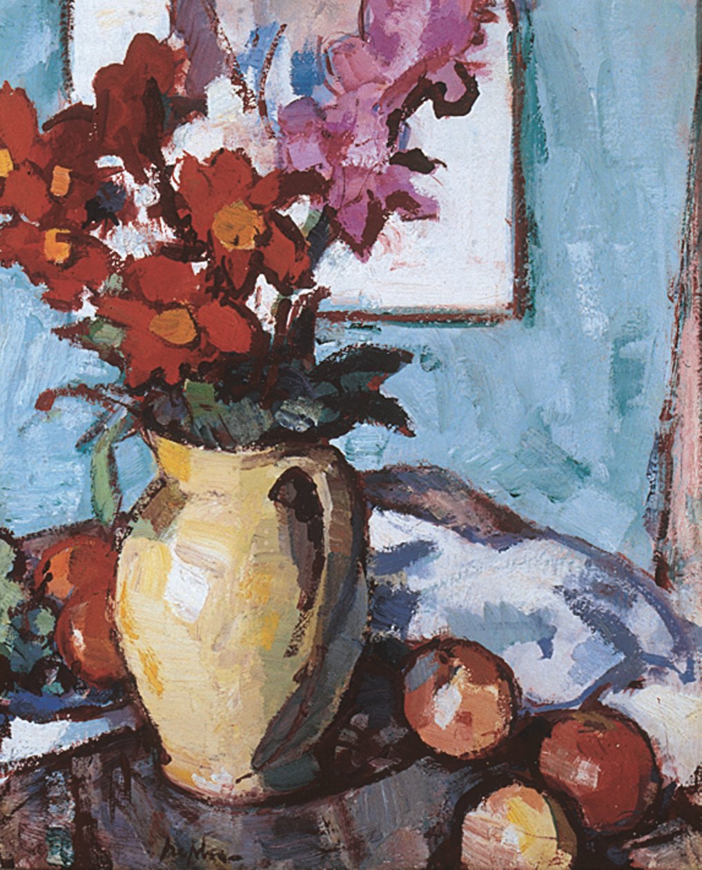 Dalie i mieczyki (olej na płótnie) autorstwa Samuel John Peploe