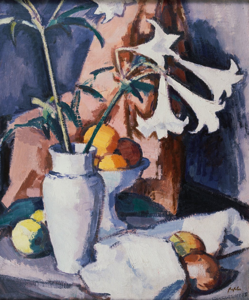 Lilie Madonny, ok. 1926 autorstwa Samuel John Peploe