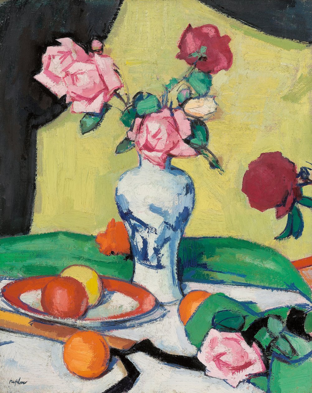 Róże, początek lat 20. autorstwa Samuel John Peploe