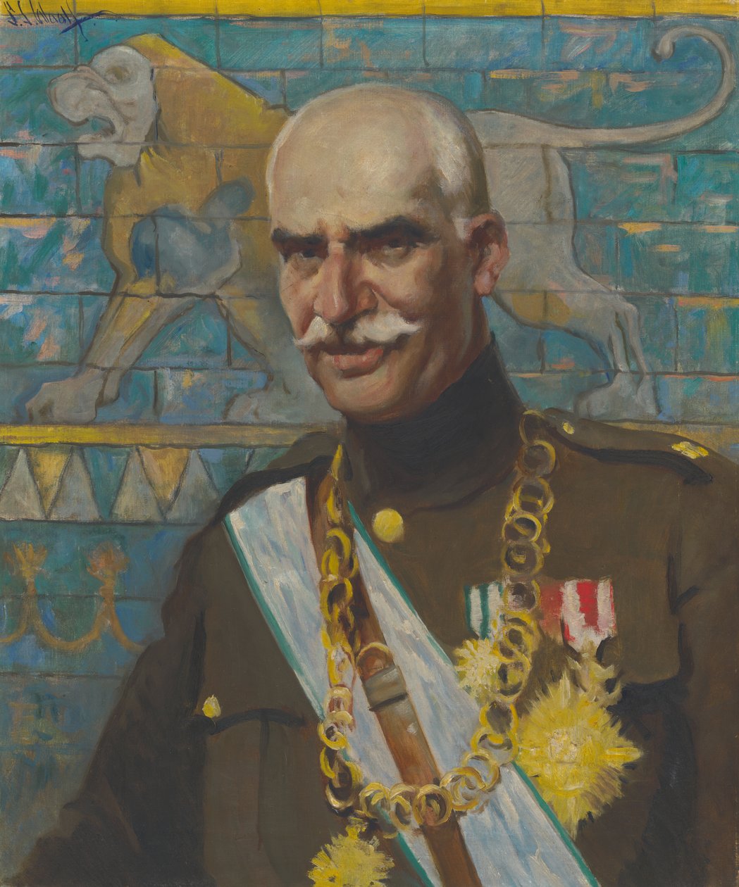 Reza Szach Pahlawi, 1938. autorstwa Samuel Johnson Woolf