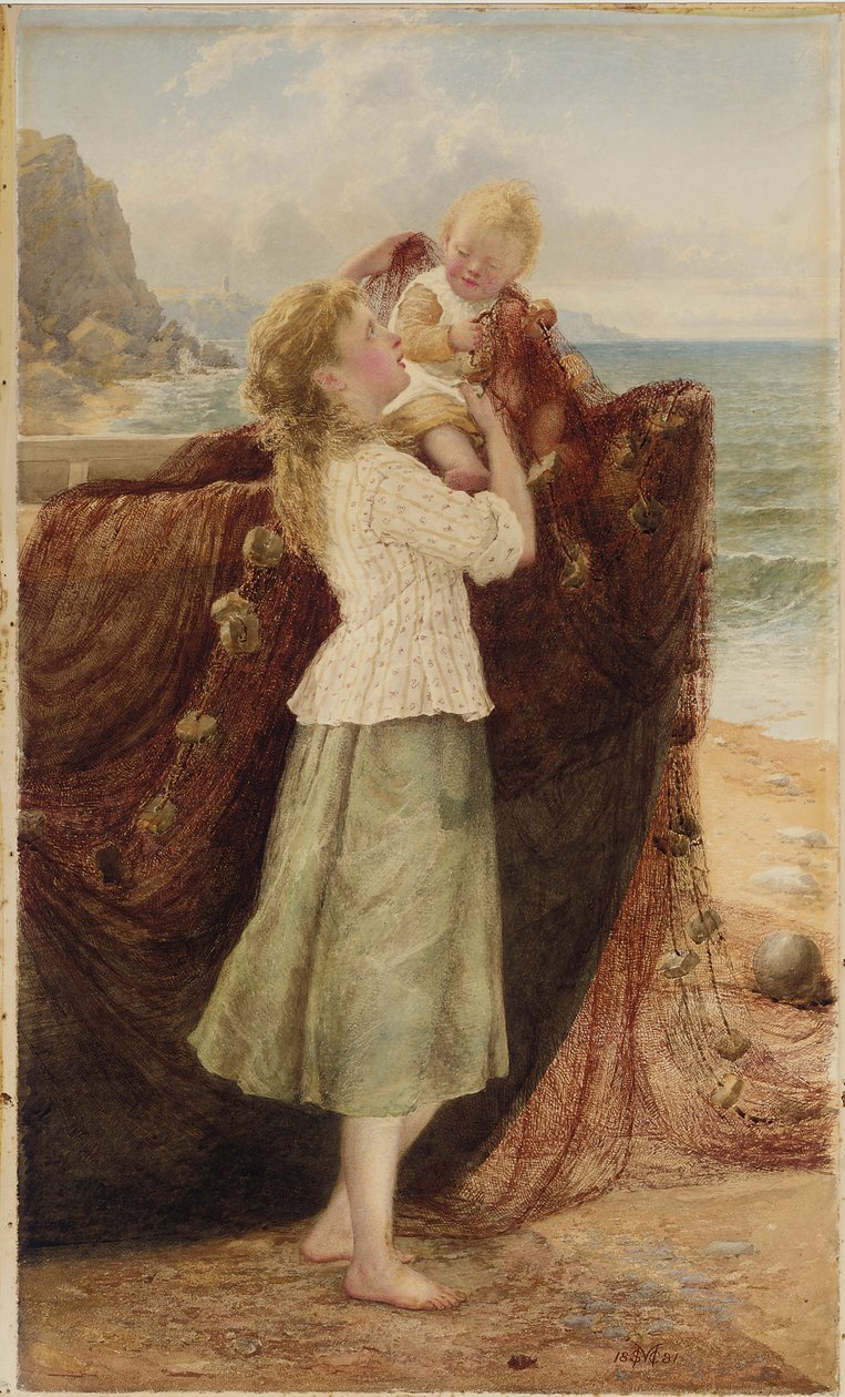 Dzieci rybaka, 1881 r. autorstwa Samuel McCloy