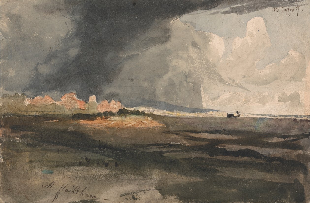 W Hailsham, Sussex: zbliża się burza autorstwa Samuel Palmer