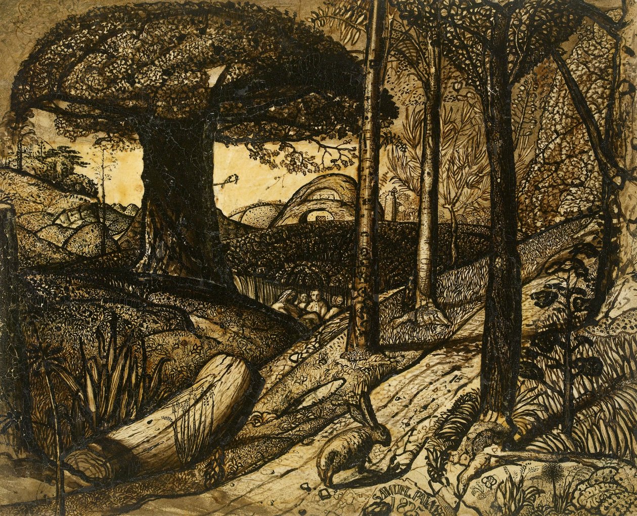 Wczesny poranek, 1825 autorstwa Samuel Palmer
