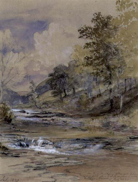 Na rzece Machwy, Walia autorstwa Samuel Palmer