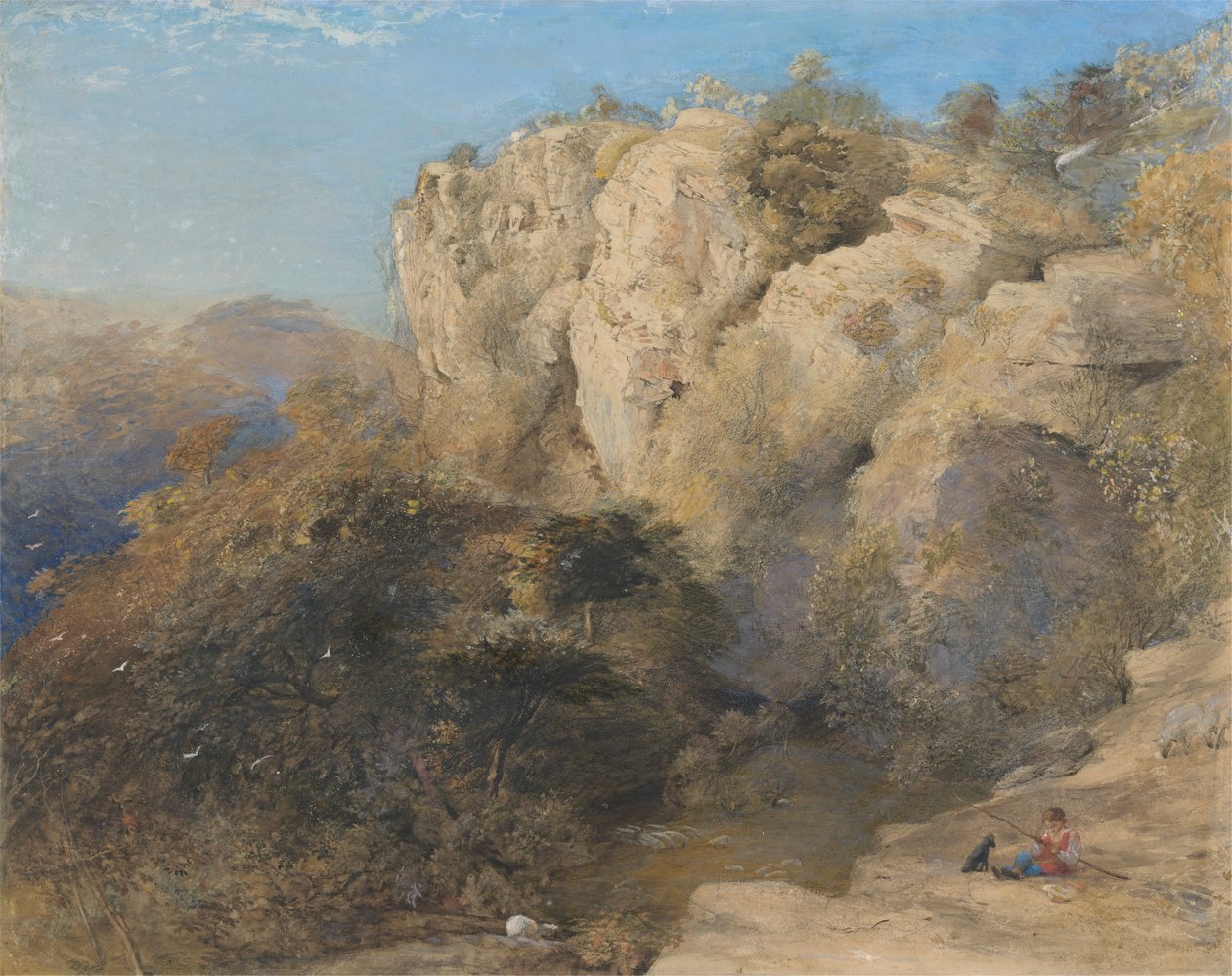 Skalisty krajobraz w Walii autorstwa Samuel Palmer
