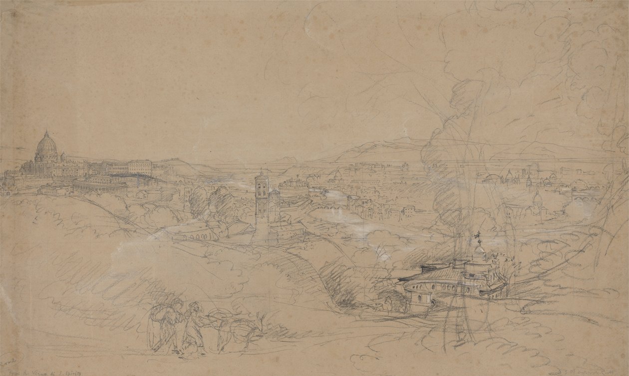 Rzym od San Spirito autorstwa Samuel Palmer