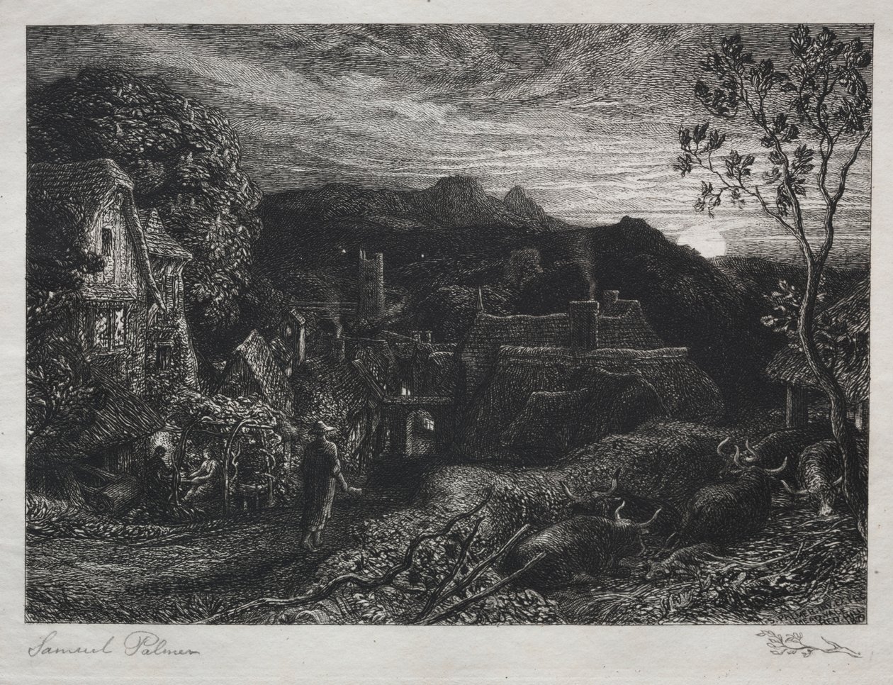 Dzwonnik, 1879. autorstwa Samuel Palmer