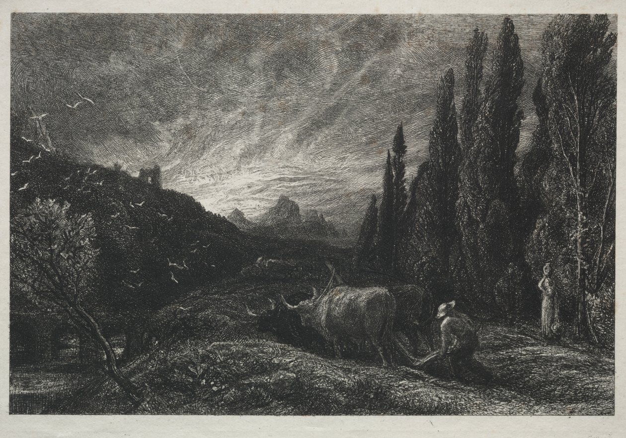 Wczesny oracz autorstwa Samuel Palmer