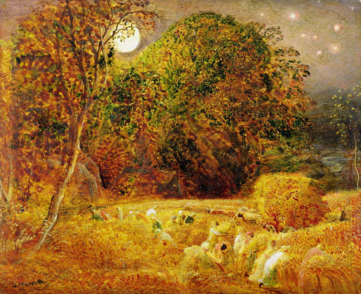 Księżyc żniw autorstwa Samuel Palmer