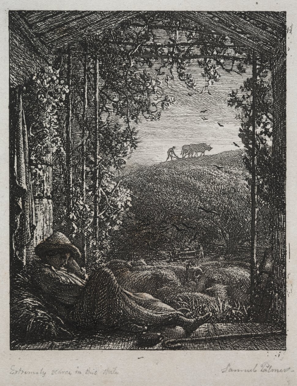 Śpiący Pasterz autorstwa Samuel Palmer