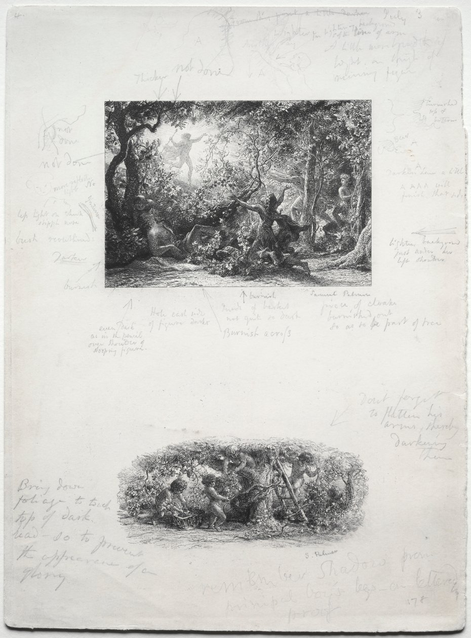 Winorośl autorstwa Samuel Palmer
