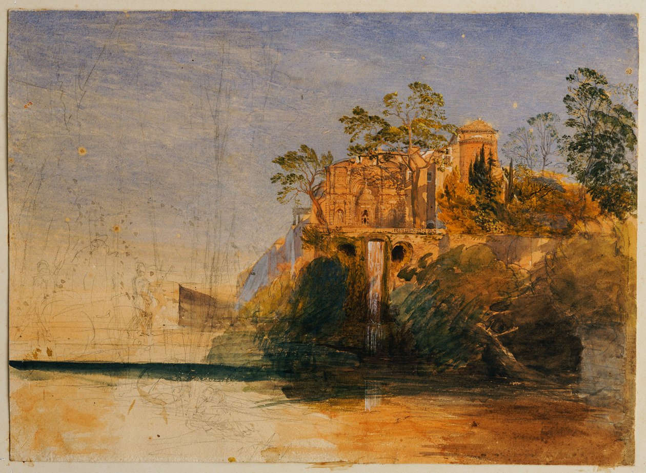 Organ wodny, Tivoli autorstwa Samuel Palmer