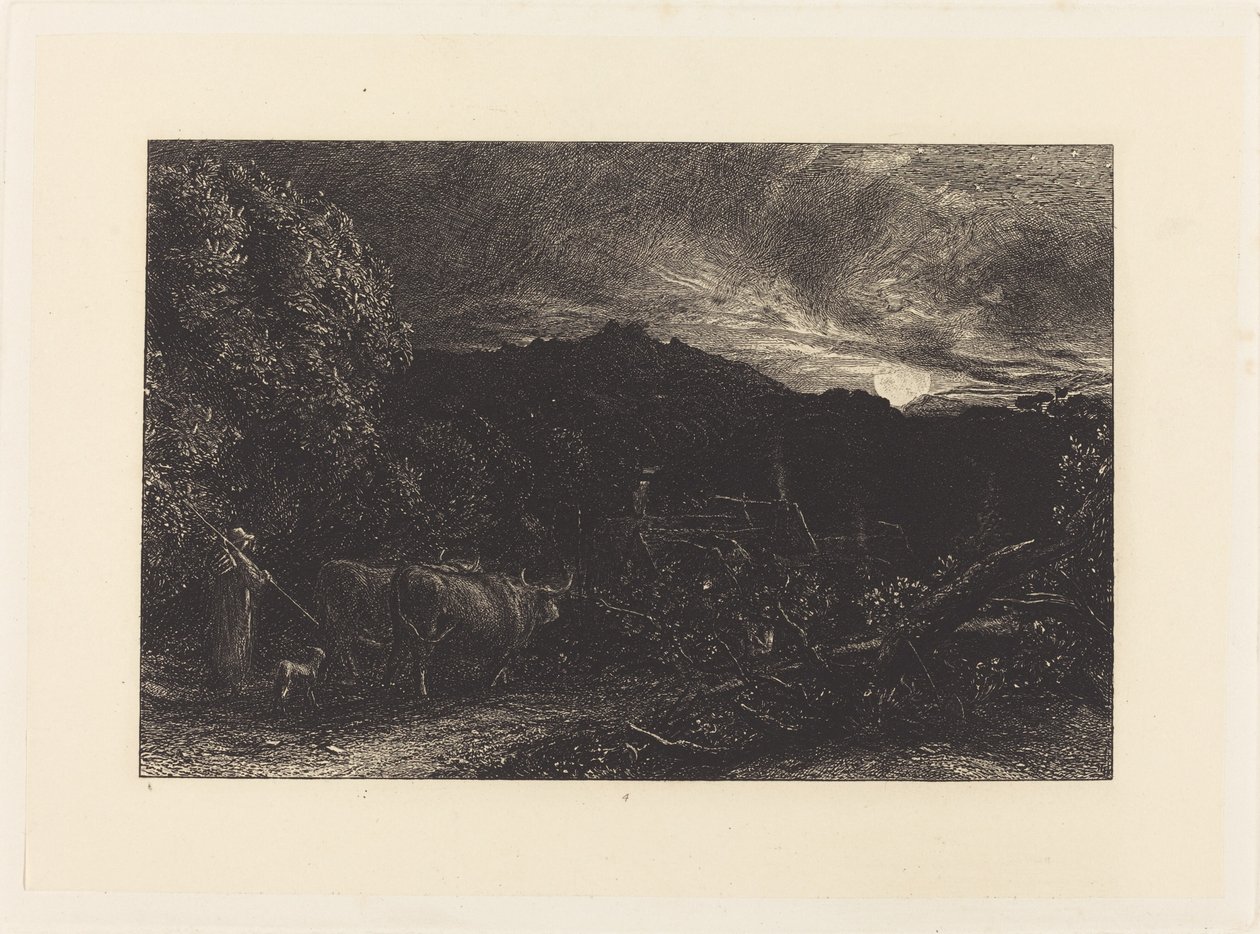 Zmęczony Oracz autorstwa Samuel Palmer