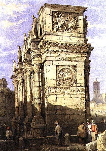 Łuk Konstantyna autorstwa Samuel Prout