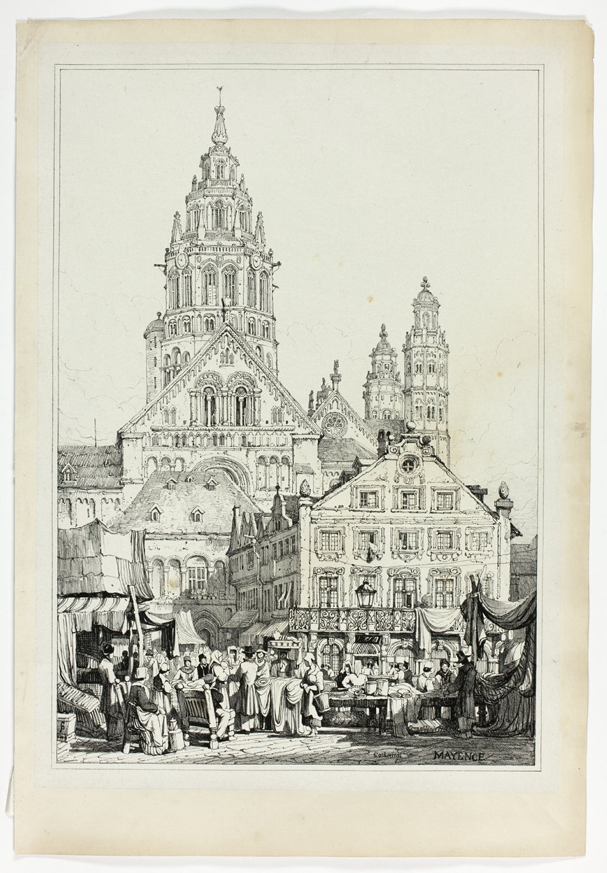 Katedra w Mayence autorstwa Samuel Prout