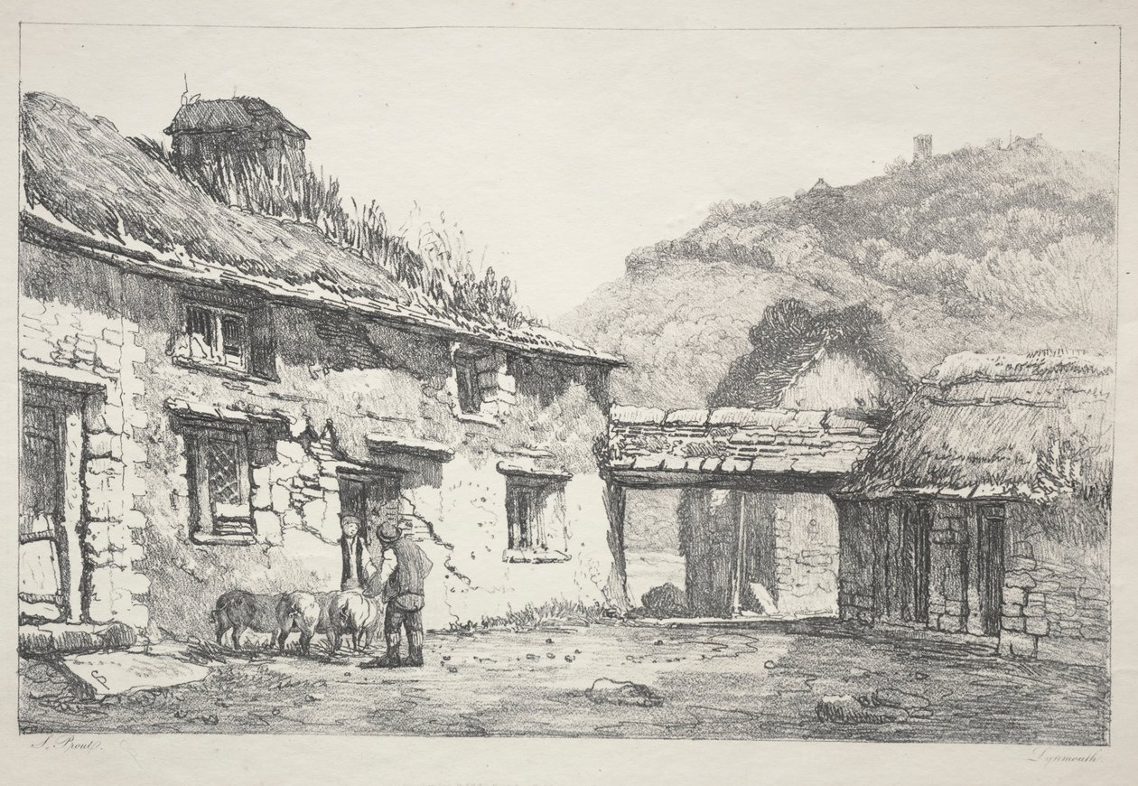 Lynmouth, 1819. autorstwa Samuel Prout