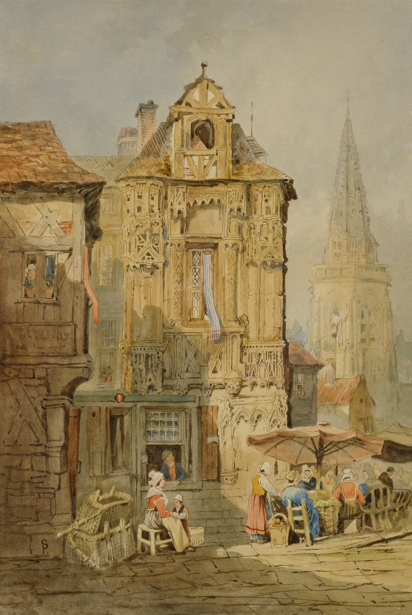 Rynek w Brugii autorstwa Samuel Prout