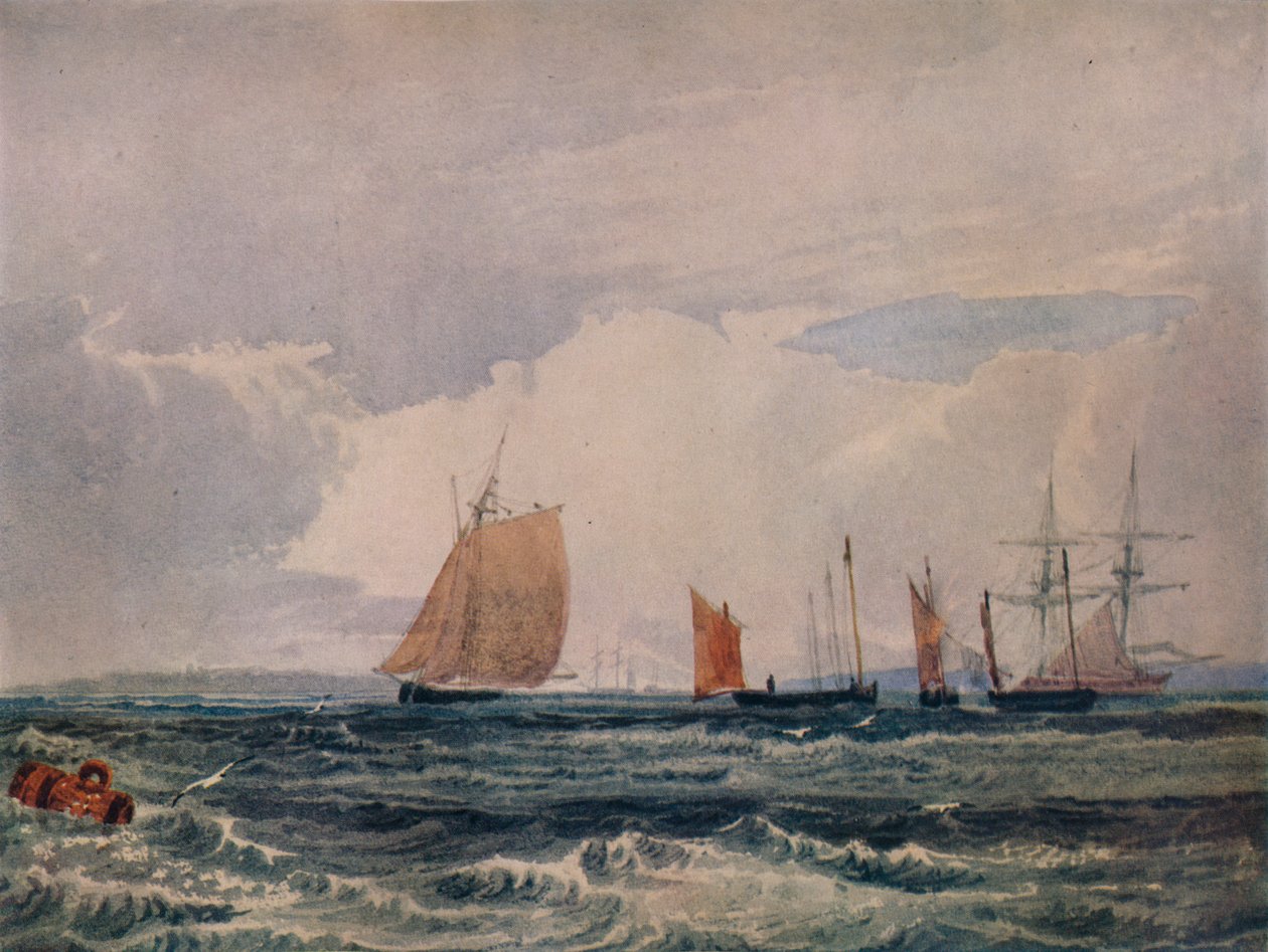 Off Plymouth, c1827 autorstwa Samuel Prout