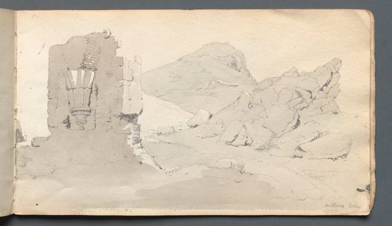 Szkicownik: Ruina, 1814. autorstwa Samuel Prout
