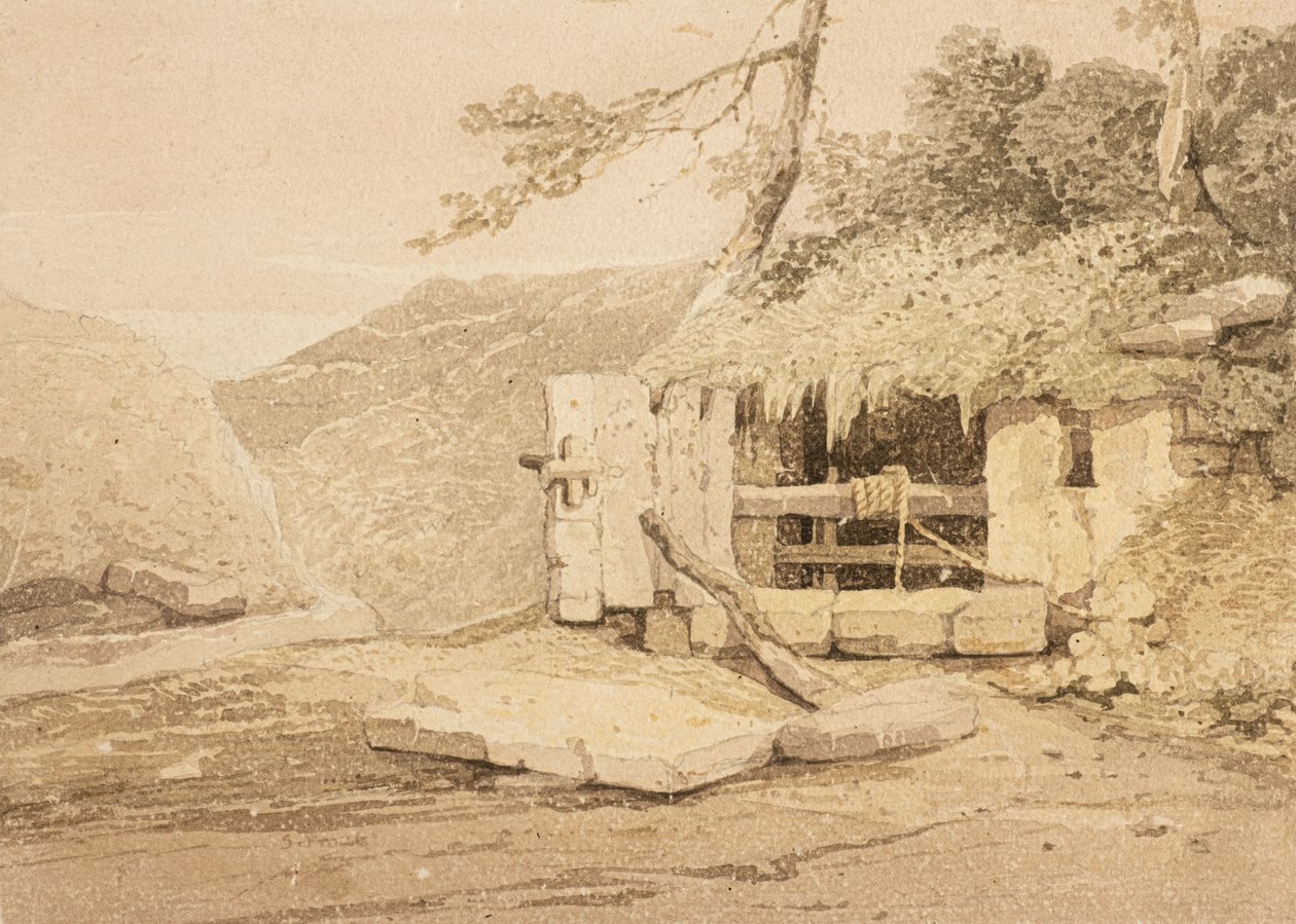 Głowa studni (akwarela) autorstwa Samuel Prout