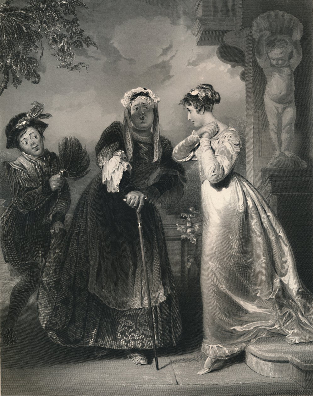 Julia i pielęgniarka Romeo i Julia, c1870 autorstwa Samuel Sangster