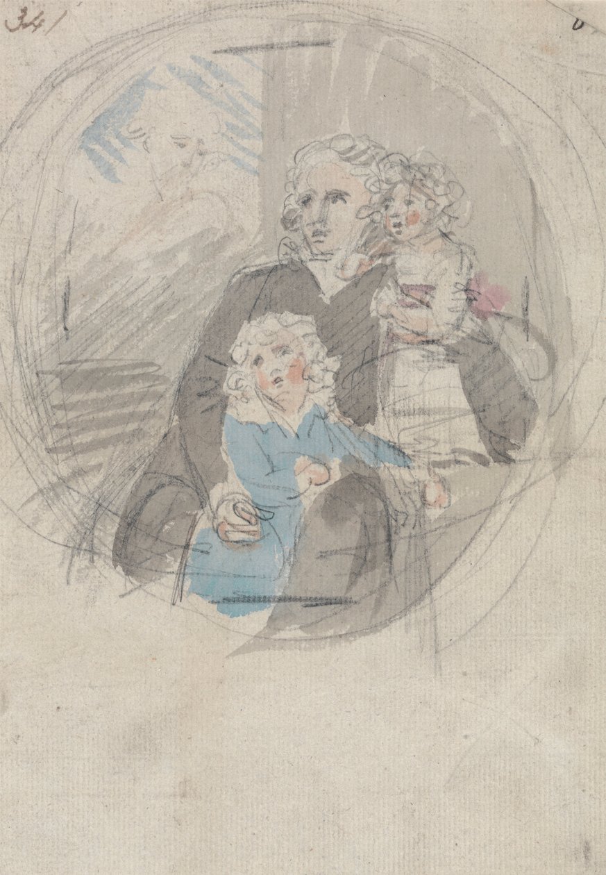 Studium dla grupy portretowej autorstwa Samuel Shelley