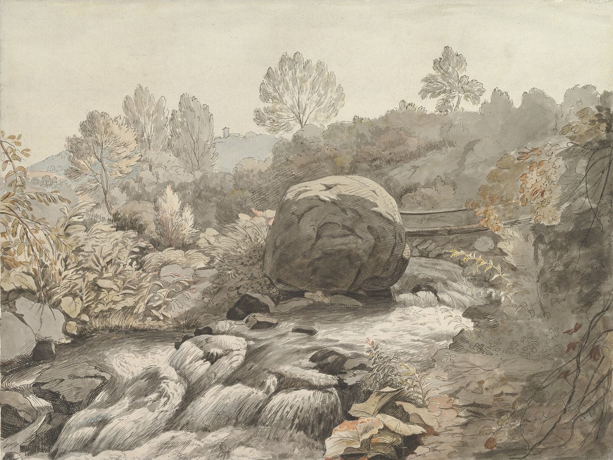 Skalisty Potok, Włochy 1786-91. autorstwa Samuel Woodforde