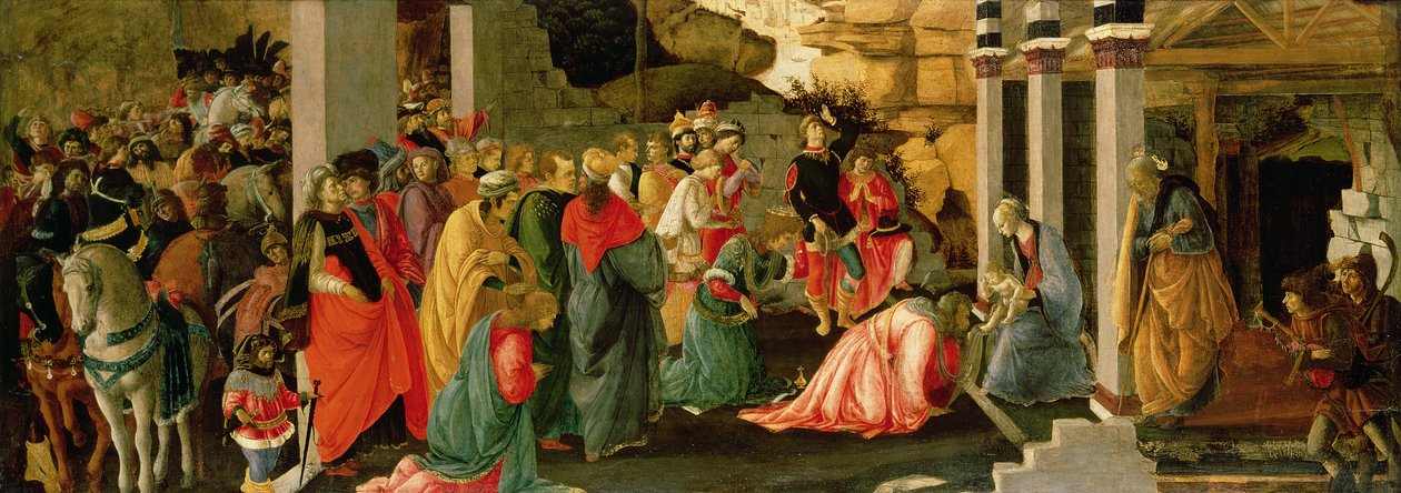Adoracja Trzech Króli, ok. 1470 (tempera na panelu) autorstwa Sandro Botticelli