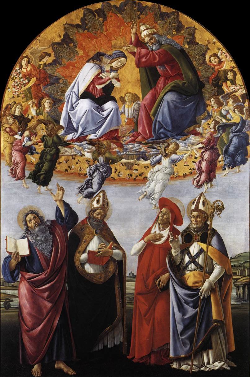 Koronacja Dziewicy autorstwa Sandro Botticelli