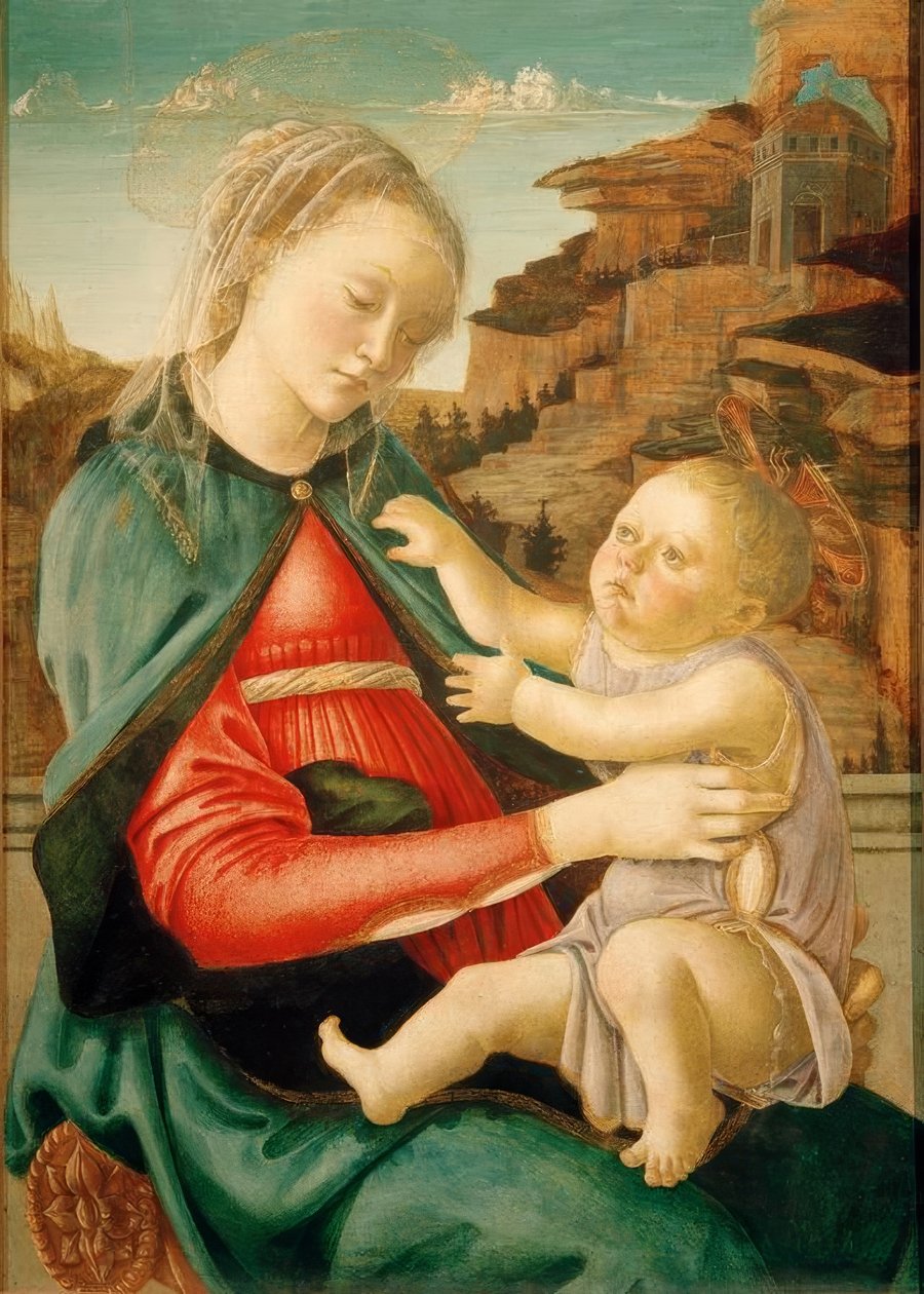 Maria mit Kind (Madonna Guidi) autorstwa Sandro Botticelli