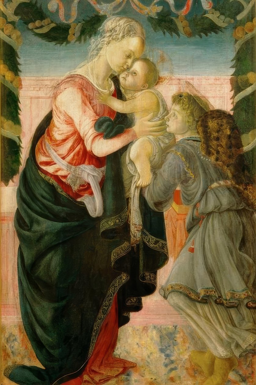 Maryja z Dzieciątkiem i Aniołem autorstwa Sandro Botticelli