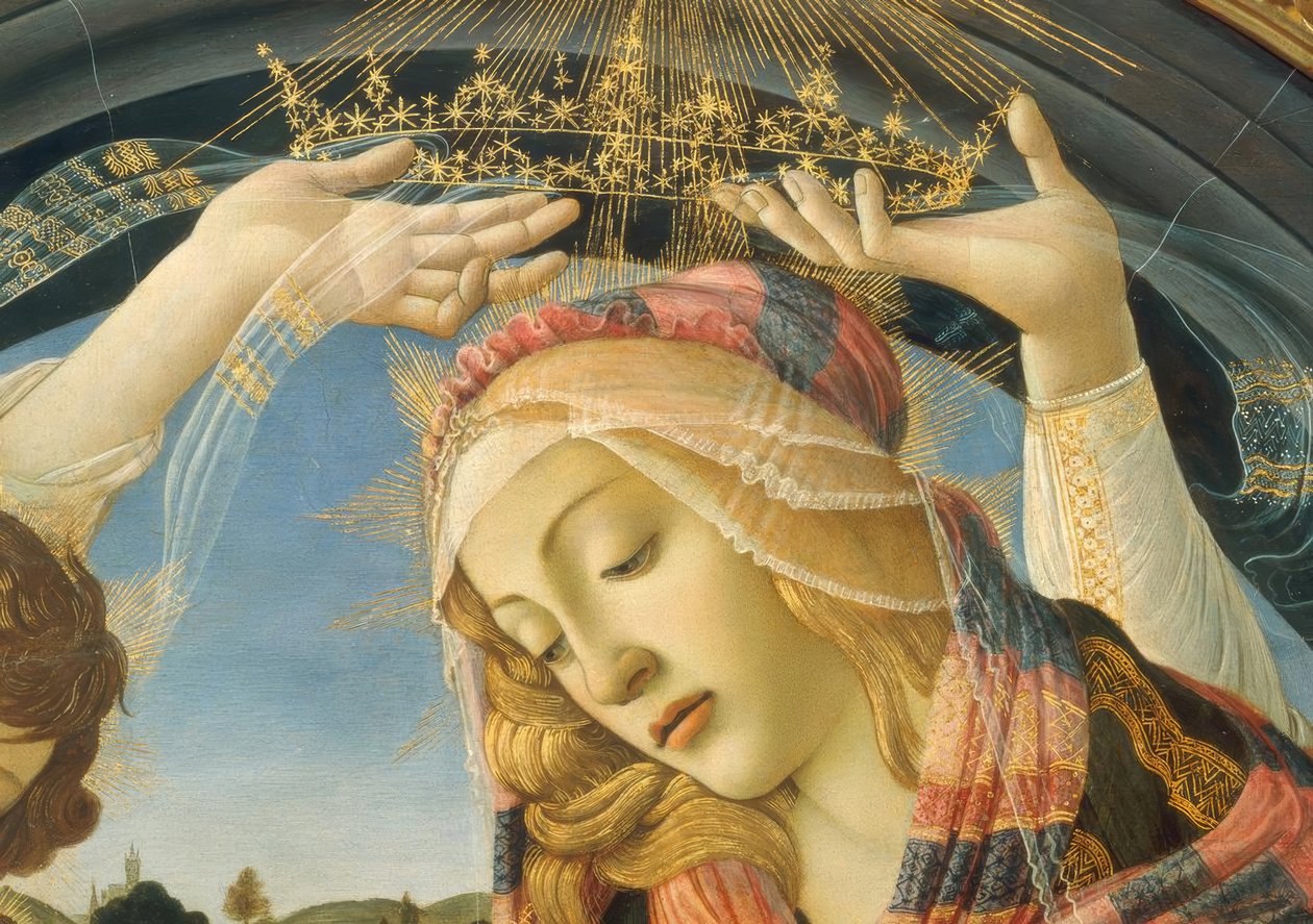 Maryja z Dzieciątkiem i pięcioma aniołami autorstwa Sandro Botticelli
