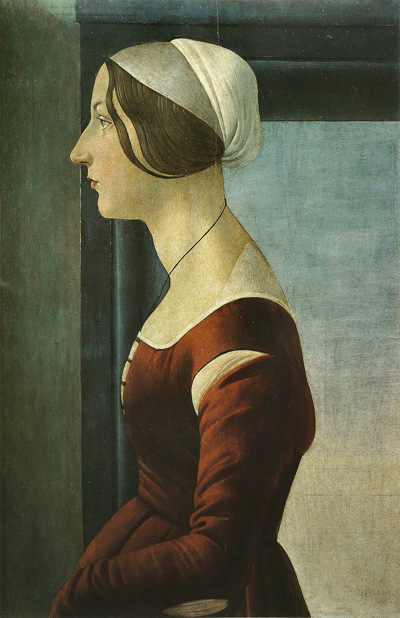 Portret kobiety autorstwa Sandro Botticelli