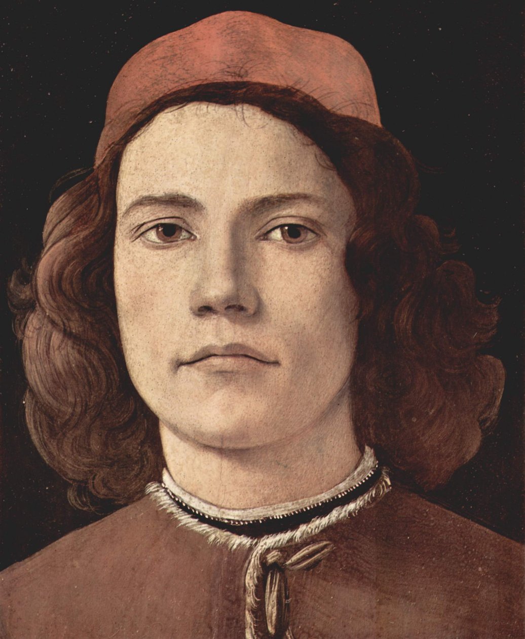 Portret młodego mężczyzny autorstwa Sandro Botticelli