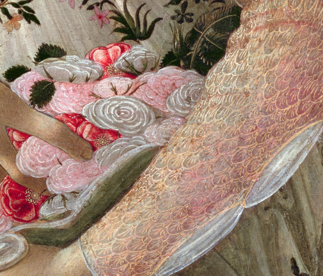Primavera, ok.1478, tempera na detalu panelu z 558 autorstwa Sandro Botticelli