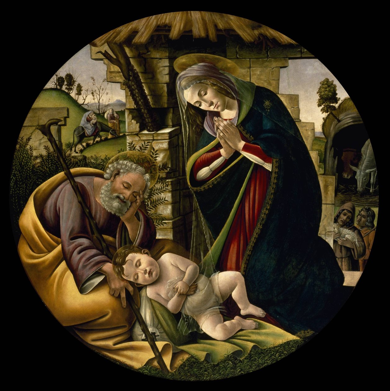 Adoracja Dzieciątka Jezus autorstwa Sandro Botticelli