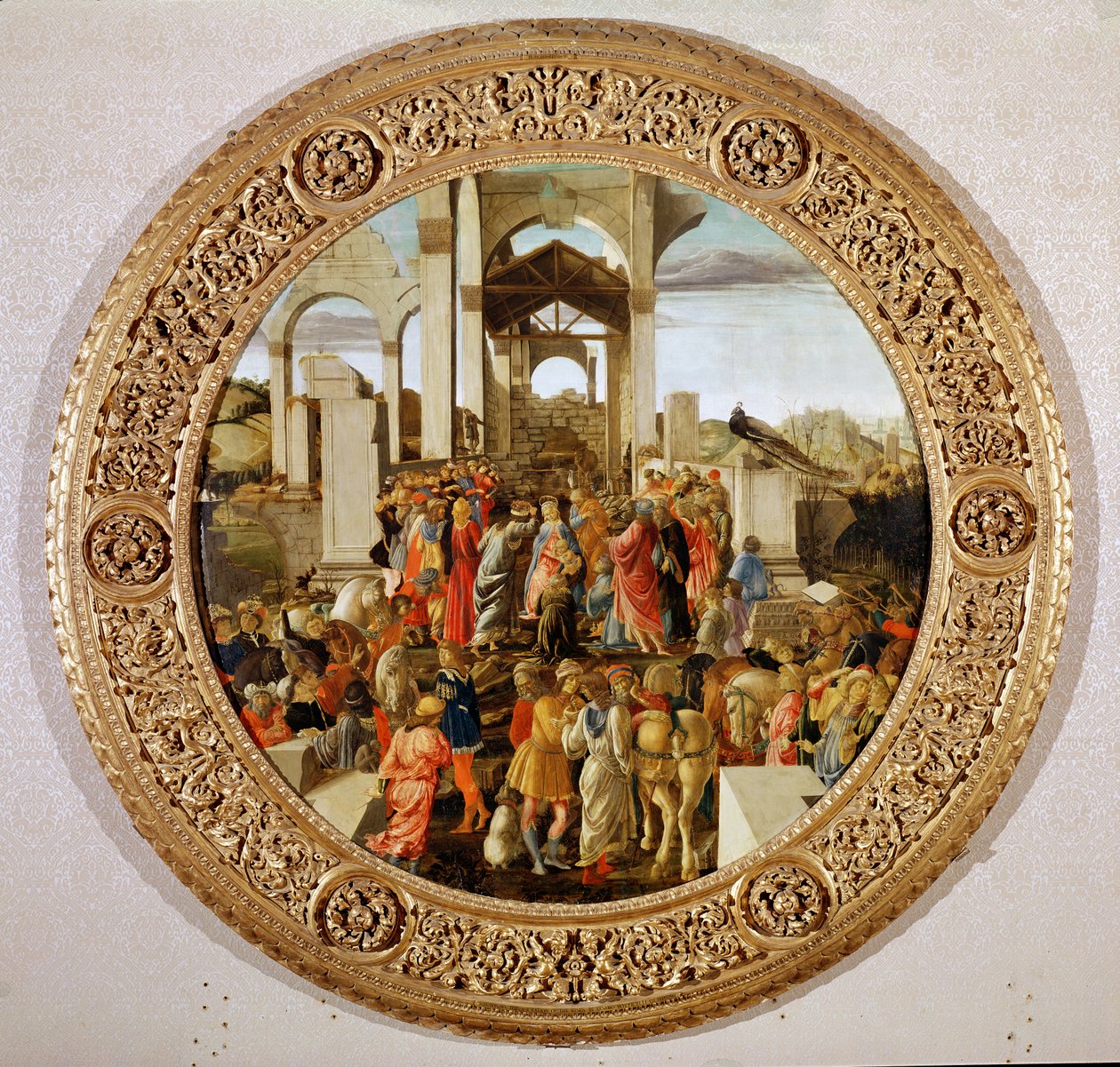 Adoracja królów, ok. 1470-75 (tempera na desce) (szczegóły w 186450-186451) autorstwa Sandro Botticelli