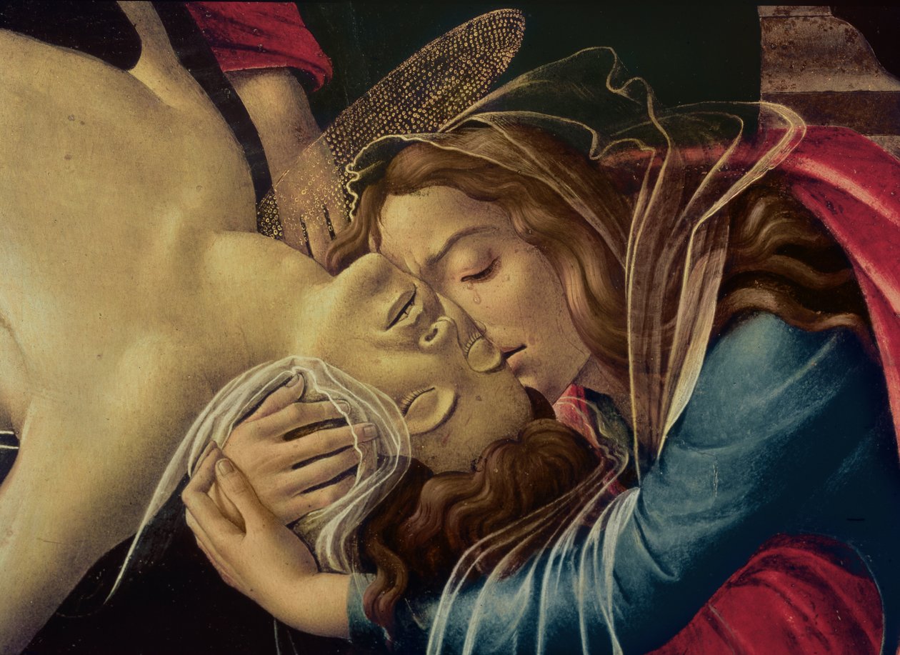 Opłakiwanie Chrystusa, ok. 1490 (fragment 604) autorstwa Sandro Botticelli