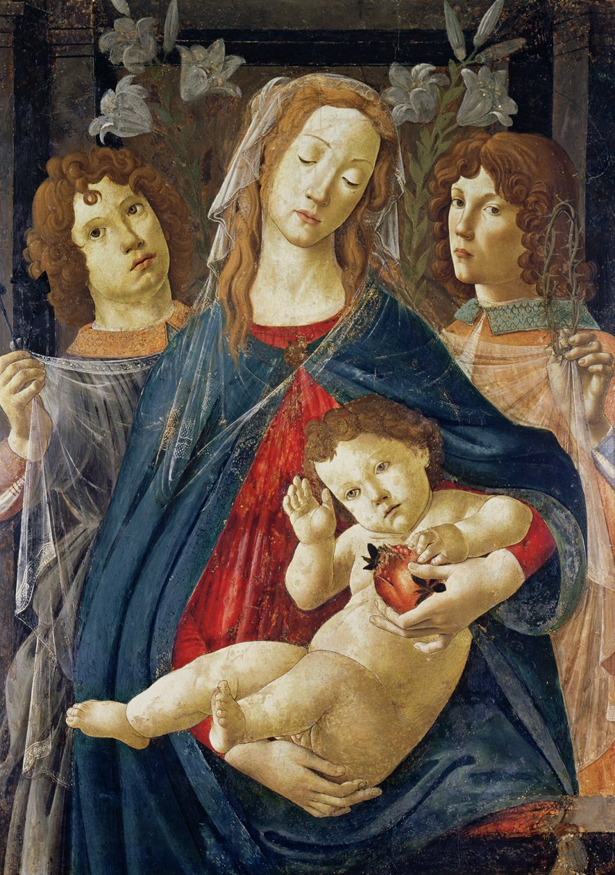 Dziewica Granatu autorstwa Sandro Botticelli