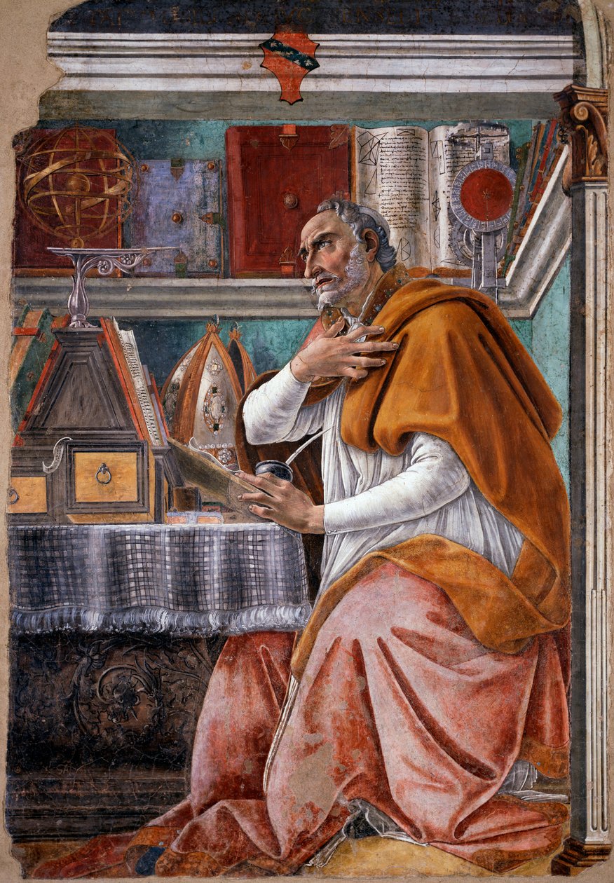 Święty Augustyn (fresk) autorstwa Sandro Botticelli